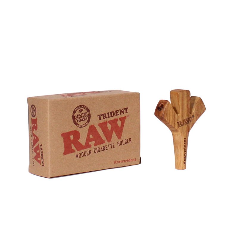Raw - Cigarette Holder Wooden Trident