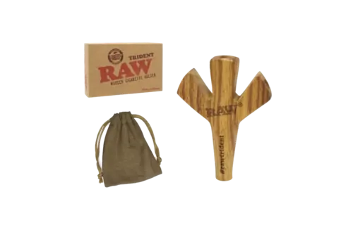 Raw - Cigarette Holder Wooden Trident