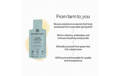 Cymbiotika - Supplement Liquid Colostrum 10mL Vanila Sea Salt