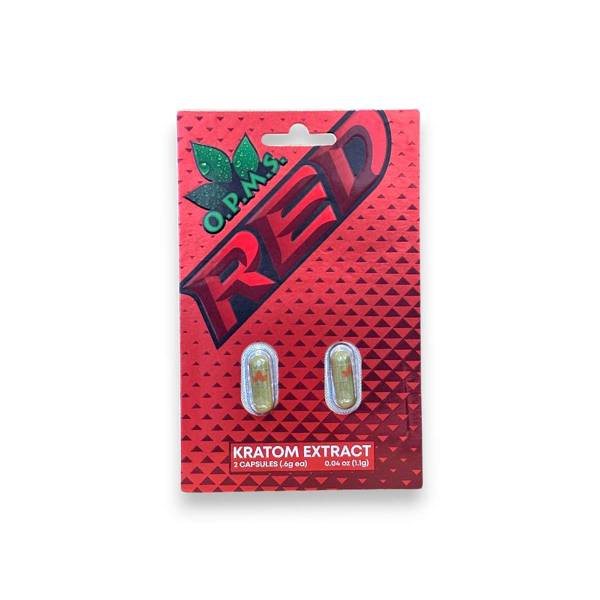OPMS - Kratom Extract Capsules Red 2ct