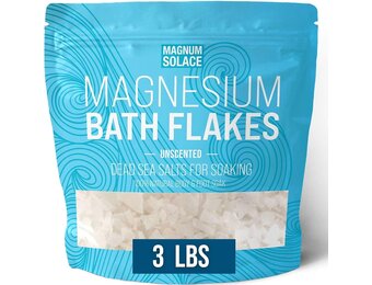Magnum Solace - Magnesium Bath Flakes Dead Sea Salt Soak 3lbs