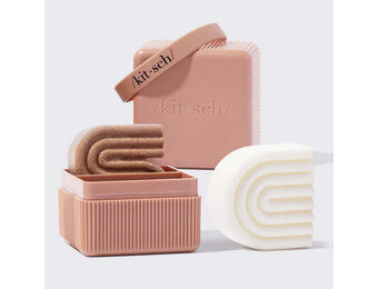 Kitsch - Solid Shampoo and Conditioner Travel Case Terracotta