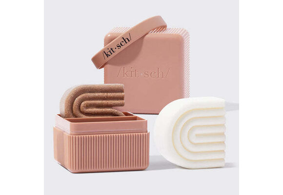 Kitsch - Solid Shampoo and Conditioner Travel Case Terracotta