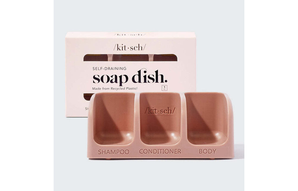 Kitsch - Self Draining Soap Dish Terracotta