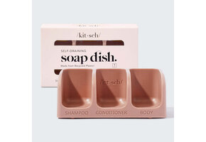 Kitsch - Self Draining Soap Dish Terracotta