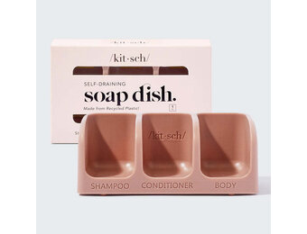 Kitsch - Self Draining Soap Dish Terracotta