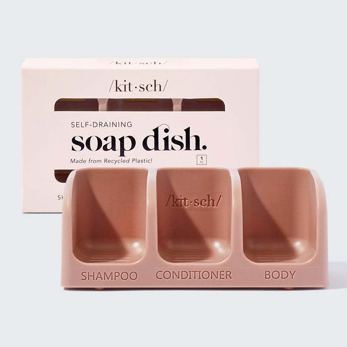 Kitsch - Self Draining Soap Dish Terracotta