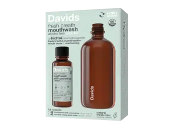 Davids - Fresh Breath Mouthwash Refill Kit Natural Fresh Mint