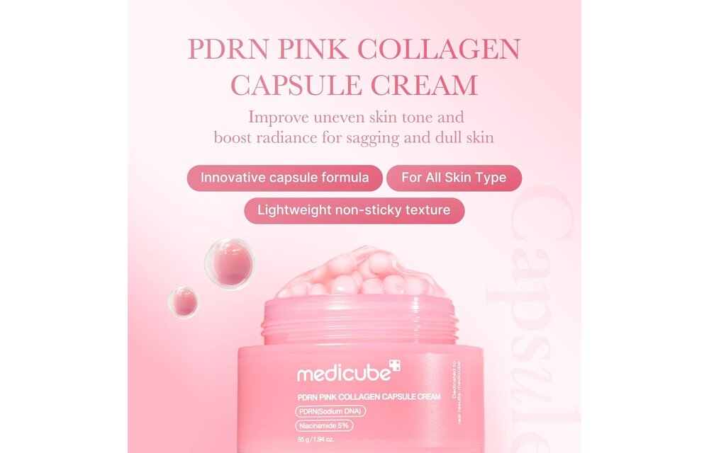 Medicube - Salmon DNA PDRN Pink Collagen Capsule Cream 1.94oz