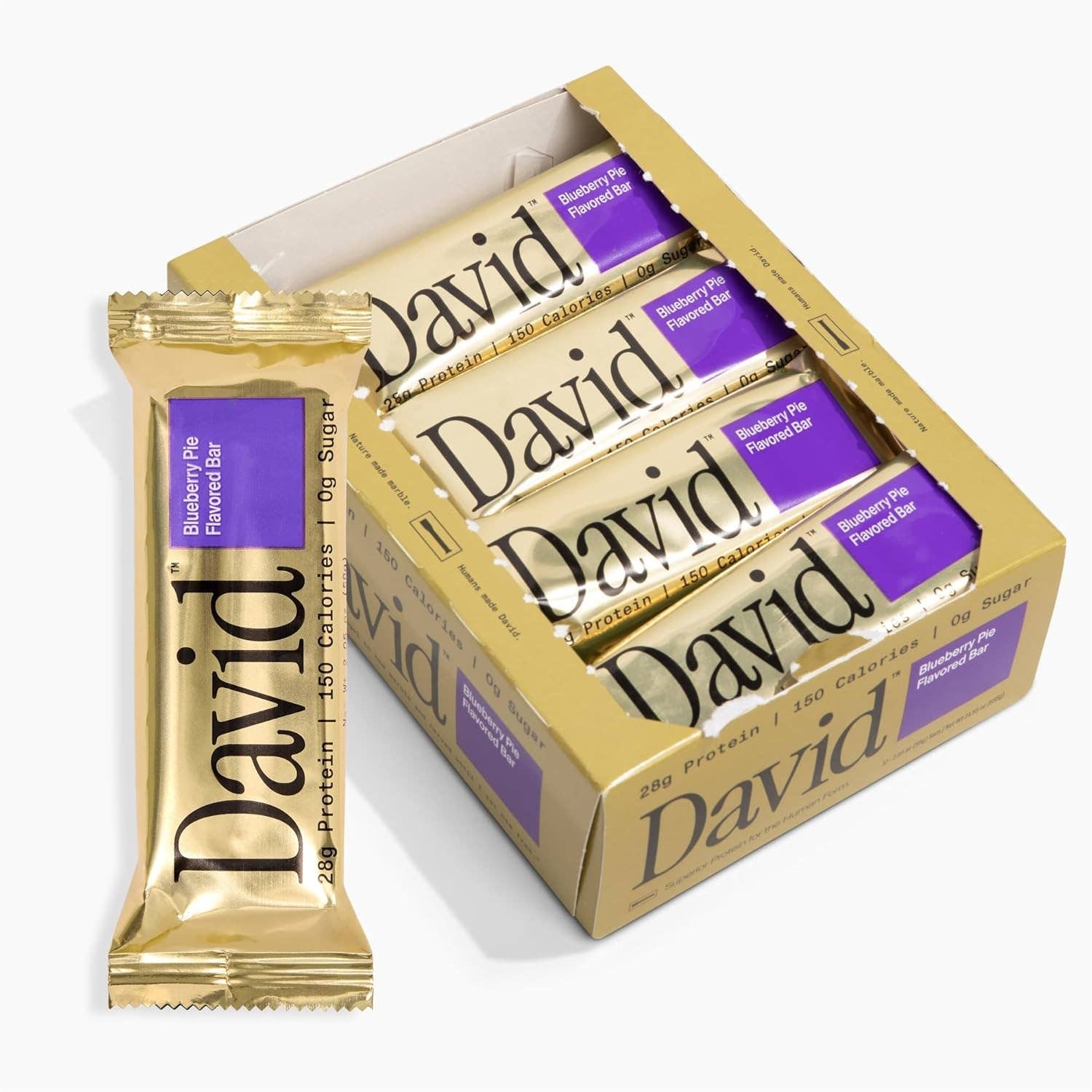 David - Premium Protein Bar 2.19oz Blueberry Pie
