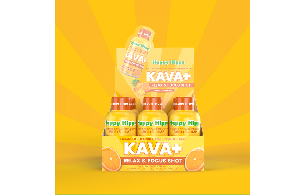 Happy Hippo - Kava with 5-UMP Shot KAVA+ 2oz