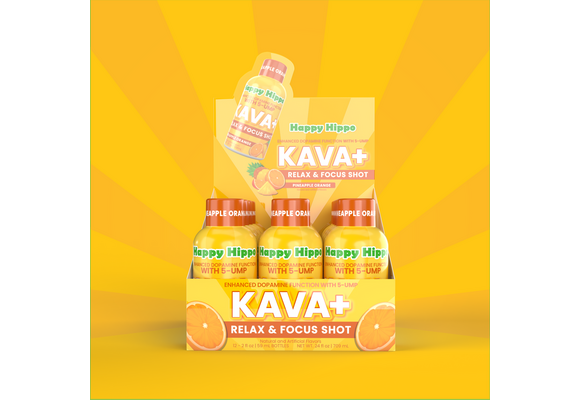 Happy Hippo - Kava with 5-UMP Shot KAVA+ 2oz
