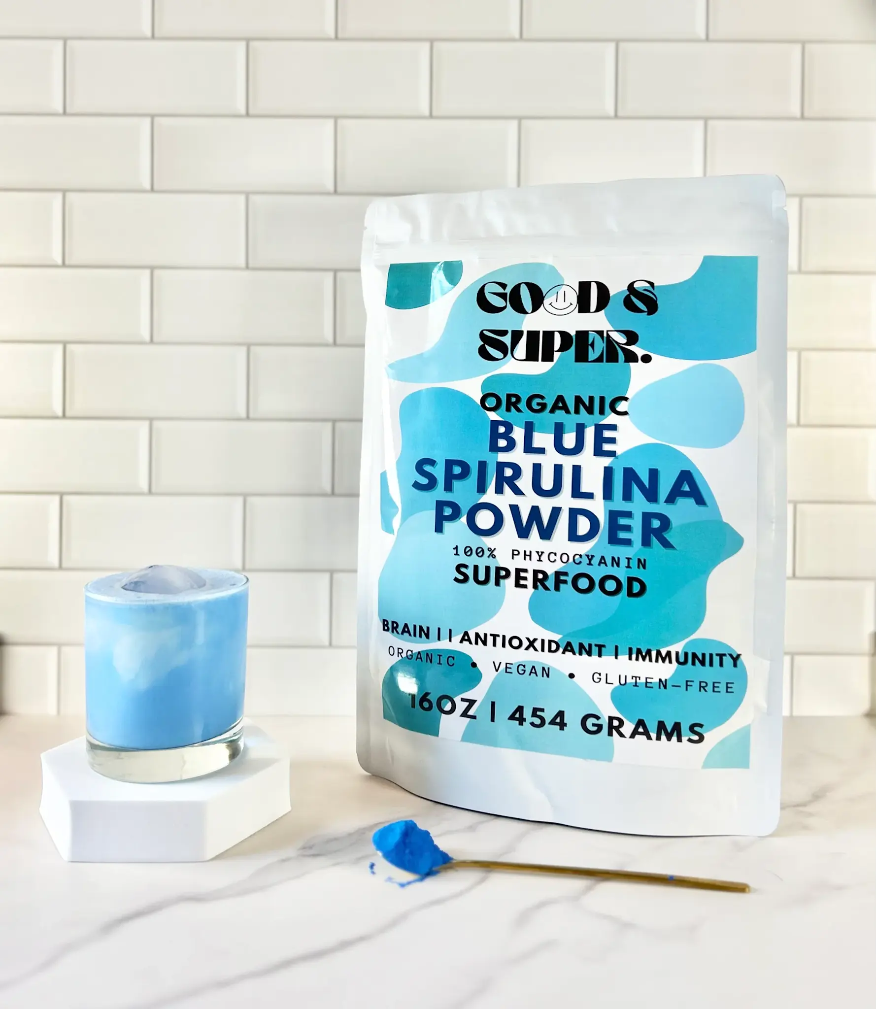 Good & Super - Superfood Organic Blue Spirulina Powder 2oz