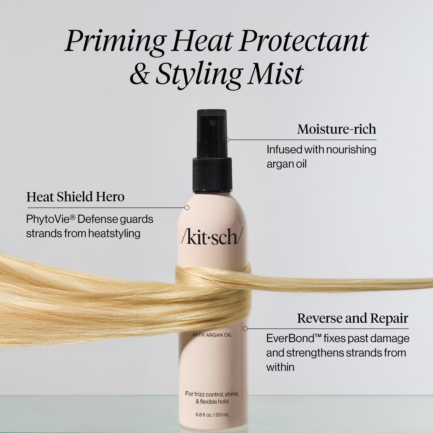 Kitsch - Priming Argan Oil Heat Protectant & Styling Mist 6.8oz