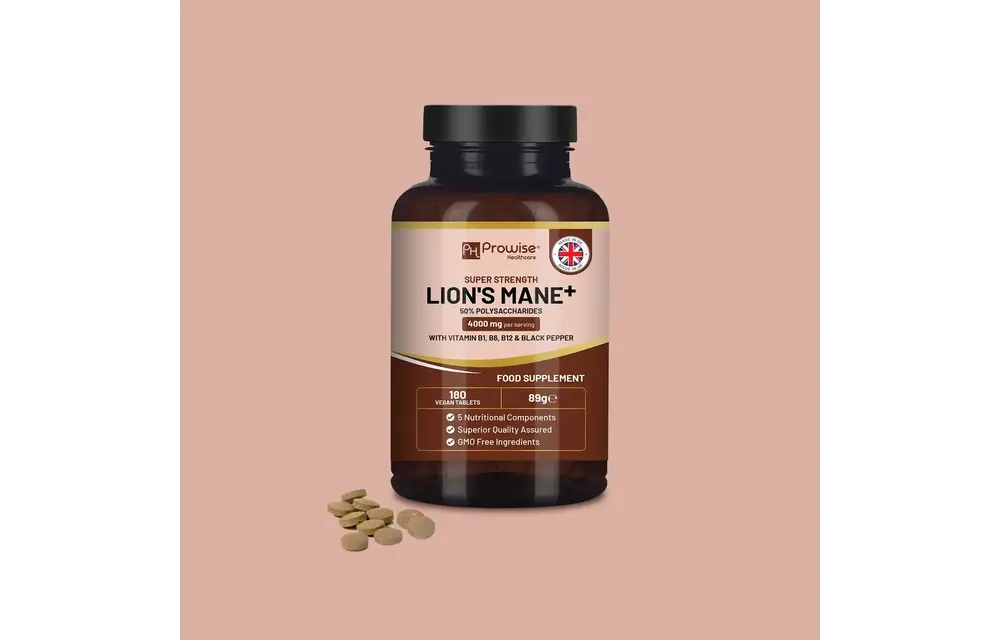 Prowise Healthcare - Lions Mane Mushroom Supplement 4000mg 180ct