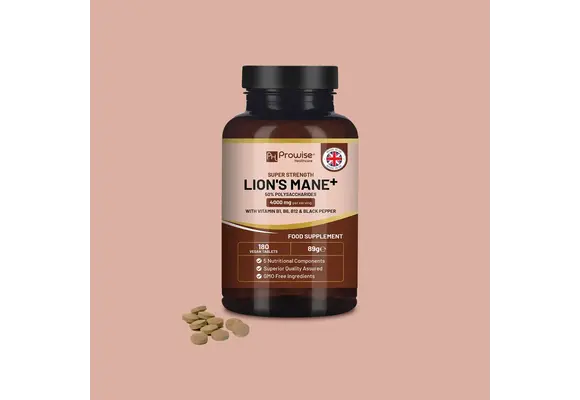 Prowise Healthcare - Lions Mane Mushroom Supplement 4000mg 180ct
