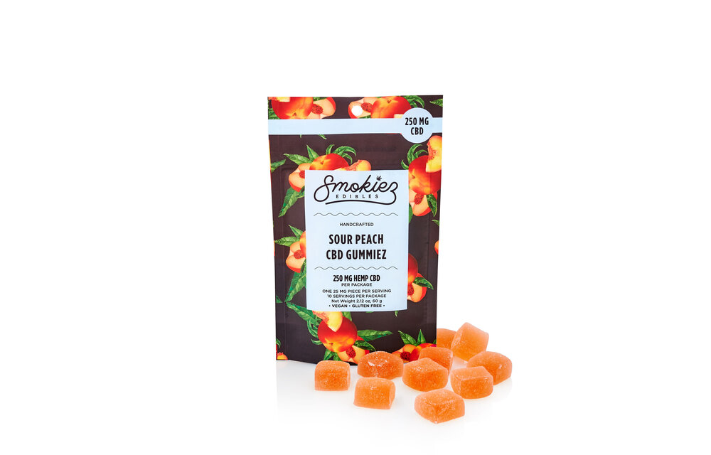 Smokiez - CBD Edible Gummies 250mg 10ct Sour Peach