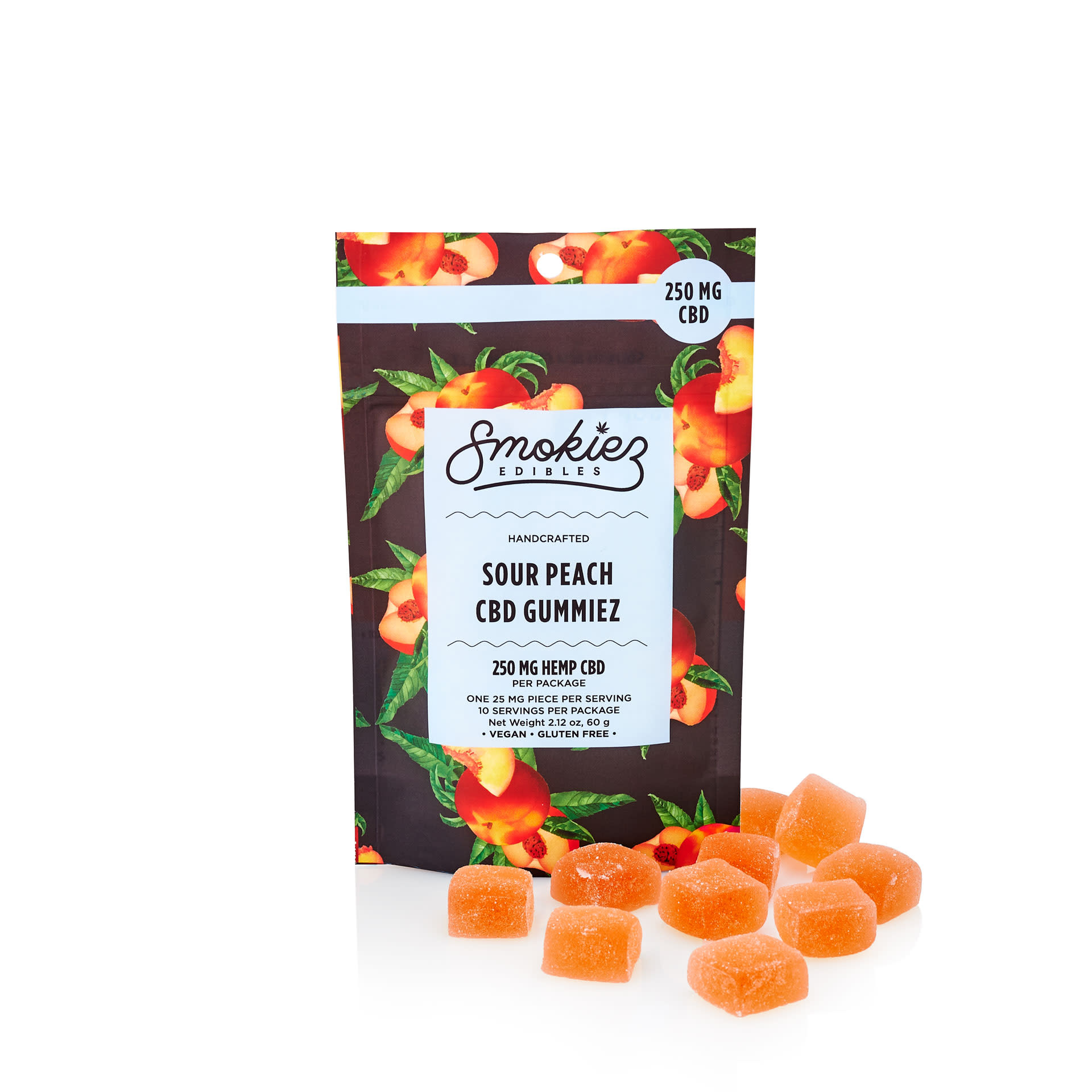 Smokiez - CBD Edible Gummies 250mg 10ct Sour Peach