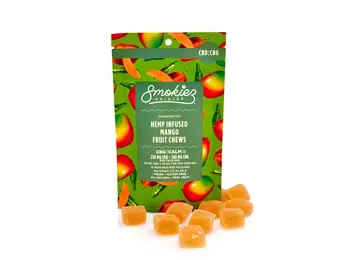 Smokiez - CBD Edible Gummies 250mg CBD 100mg CBG 10ct Mango