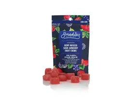Smokiez - CBD Edible Gummies 250mg CBD 100mg CBN 10ct Sour Jamberry