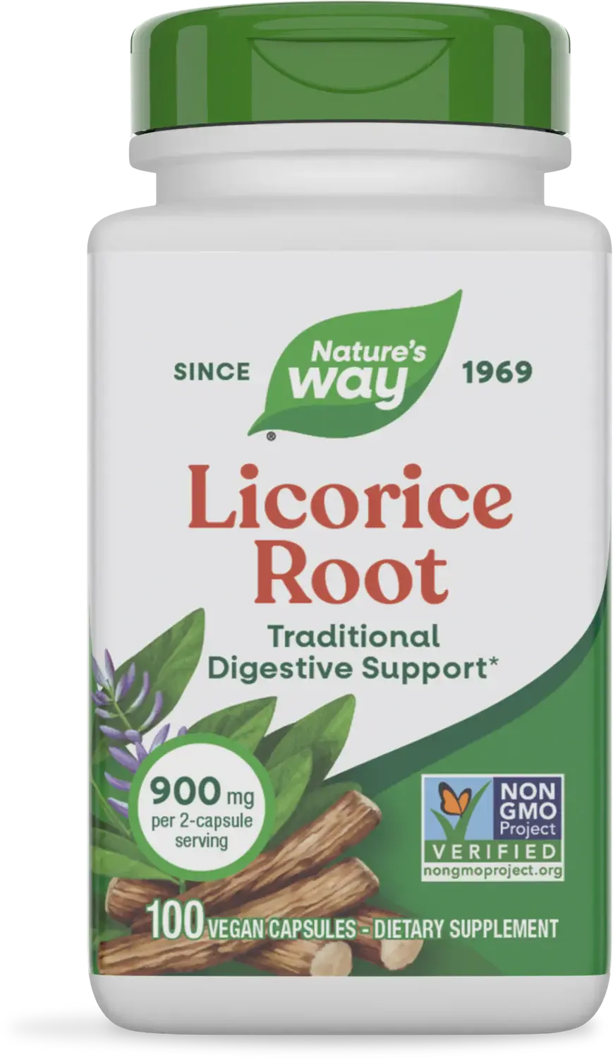 Nature's Way - Licorice Root Dietary Supplement 900mg 100ct