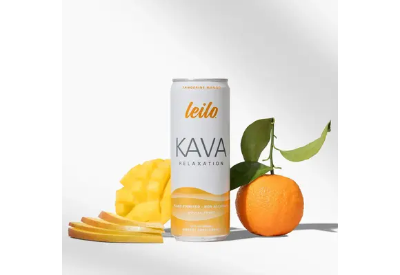 Leilo - Kava Seltzer 12oz Tangerine Mango