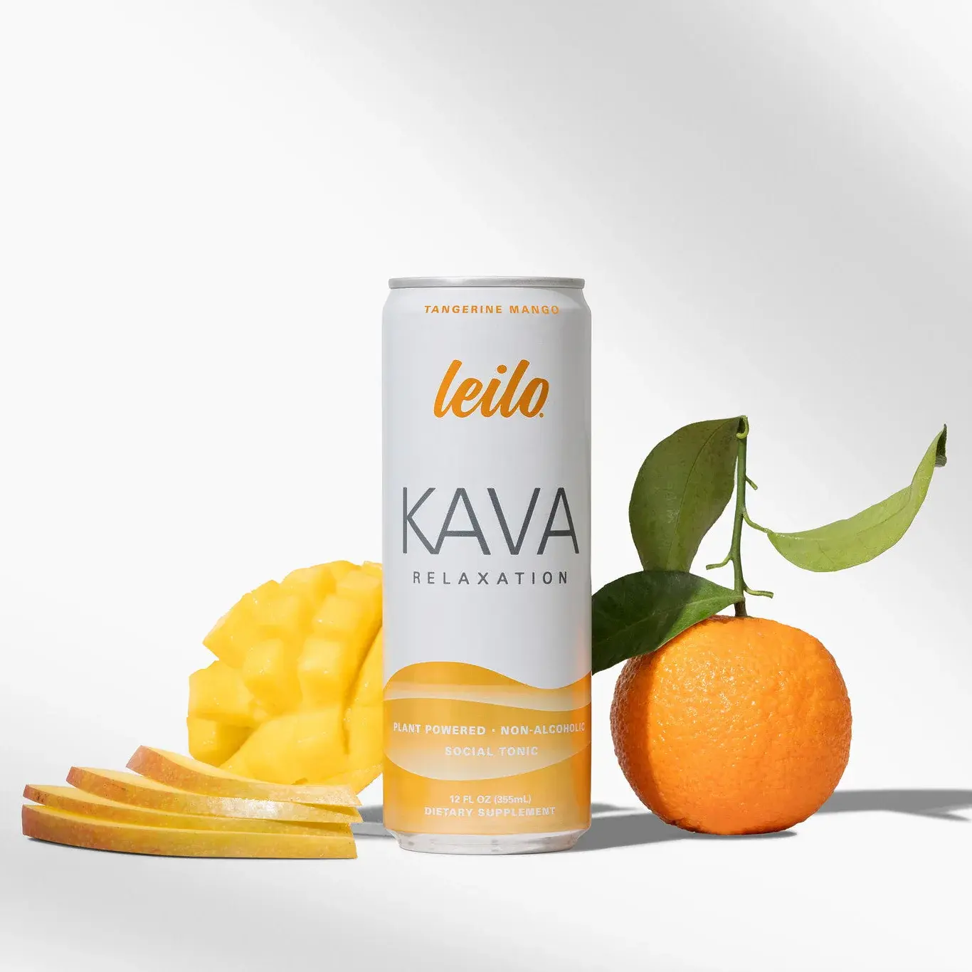 Leilo - Kava Seltzer 12oz Tangerine Mango