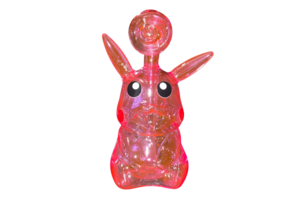 TGR - Water Pipe Oil Burner 4.5" Pink Pikachu