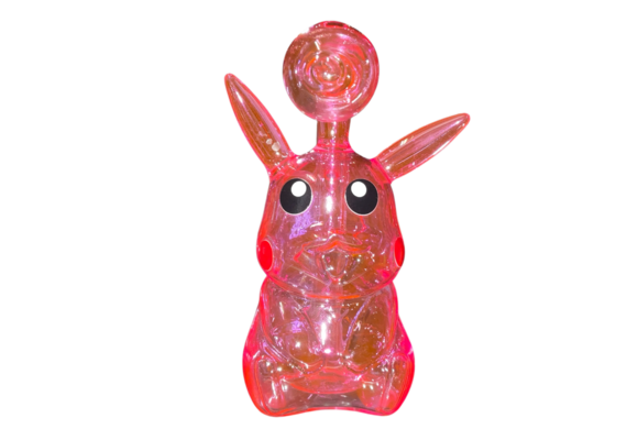 TGR - Water Pipe Oil Burner 4.5" Pink Pikachu