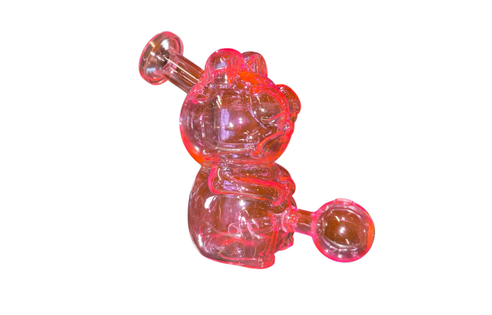 TGR - Water Pipe Oil Burner 4.5" Pink Garfield