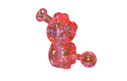 TGR - Water Pipe Oil Burner 4.5" Pink Garfield