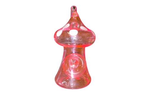 TGR - Water Pipe Oil Burner 4.5" Pink Mushroom