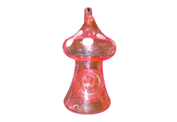 TGR - Water Pipe Oil Burner 4.5" Pink Mushroom