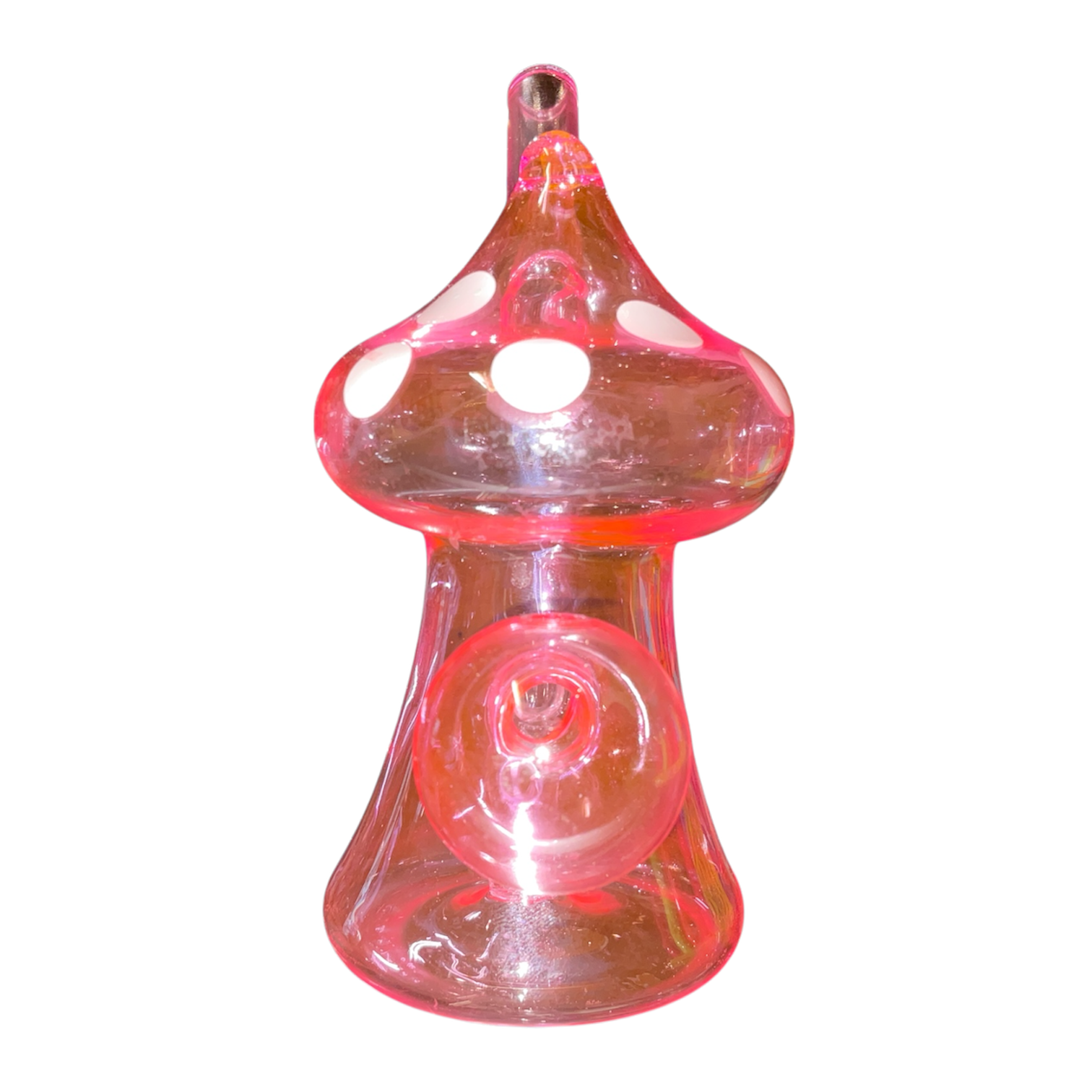 TGR - Water Pipe Oil Burner 4.5" Pink Mushroom
