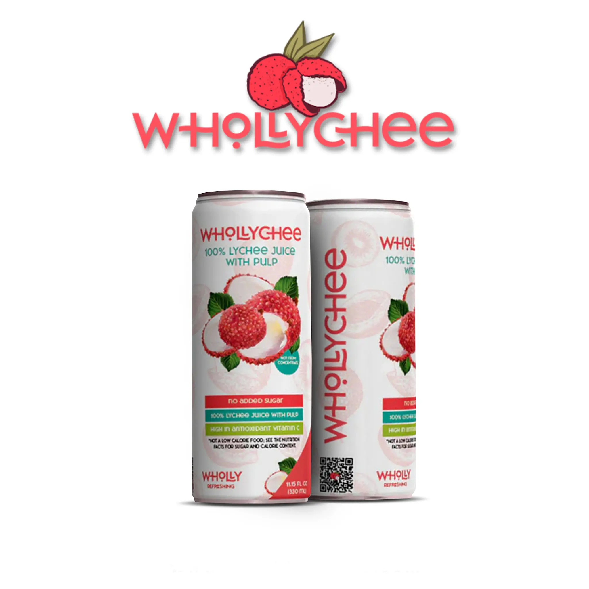 Whollychee - Lychee Juice w/ Pulp 11.15oz