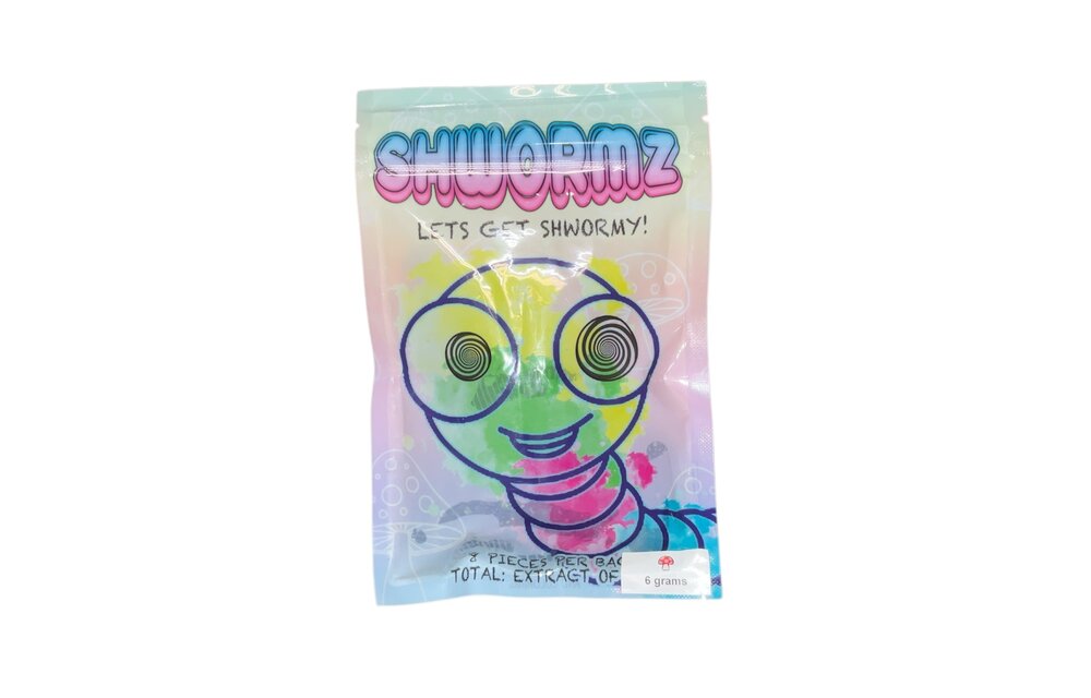 Shwormz - Mushroom Gummies 6g 8pcs Green Apple