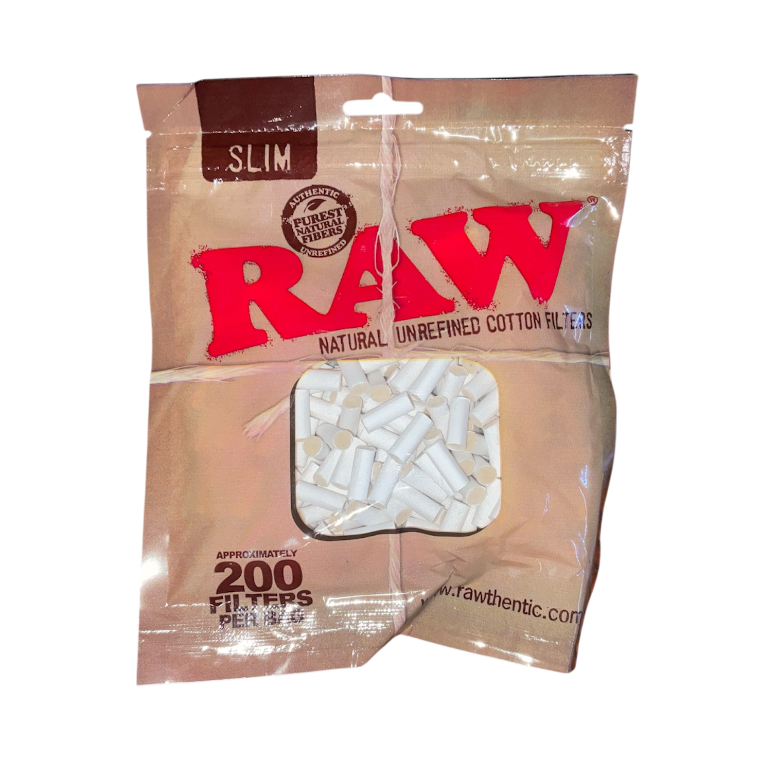 RAW - Cotton Filters Natural Unrefined 200ct