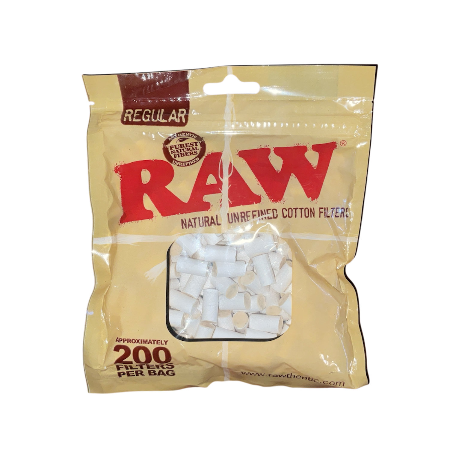 RAW - Cotton Filters Natural Unrefined 200ct