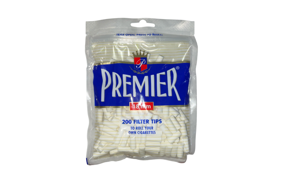 Premier - Cotton Filter Tips 18mm 200ct