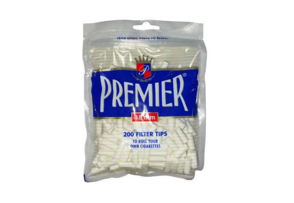 Premier - Cotton Filter Tips 18mm 200ct
