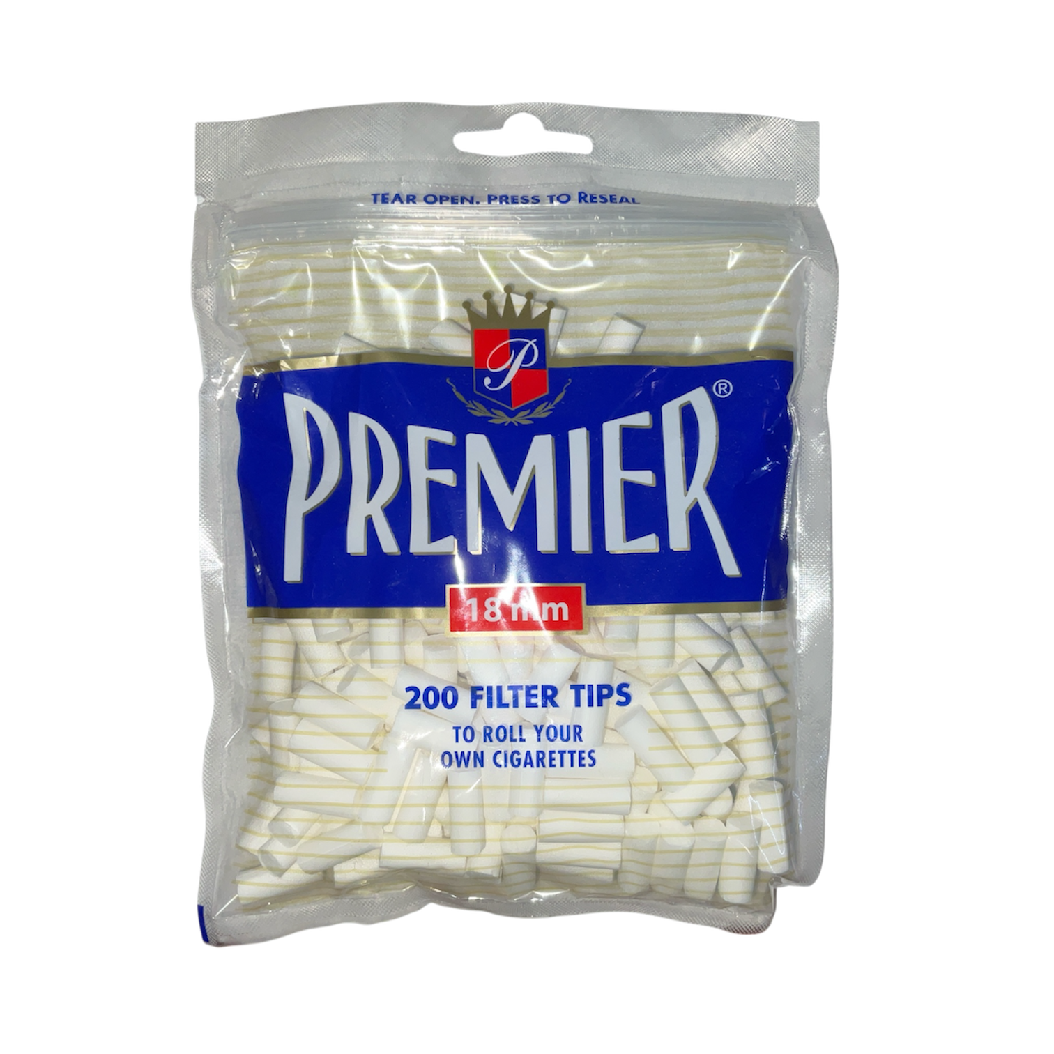 Premier - Cotton Filter Tips 18mm 200ct