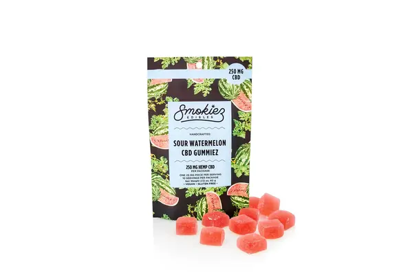 Smokiez - CBD Edible Gummies 250mg CBD 10ct Sour Watermelon