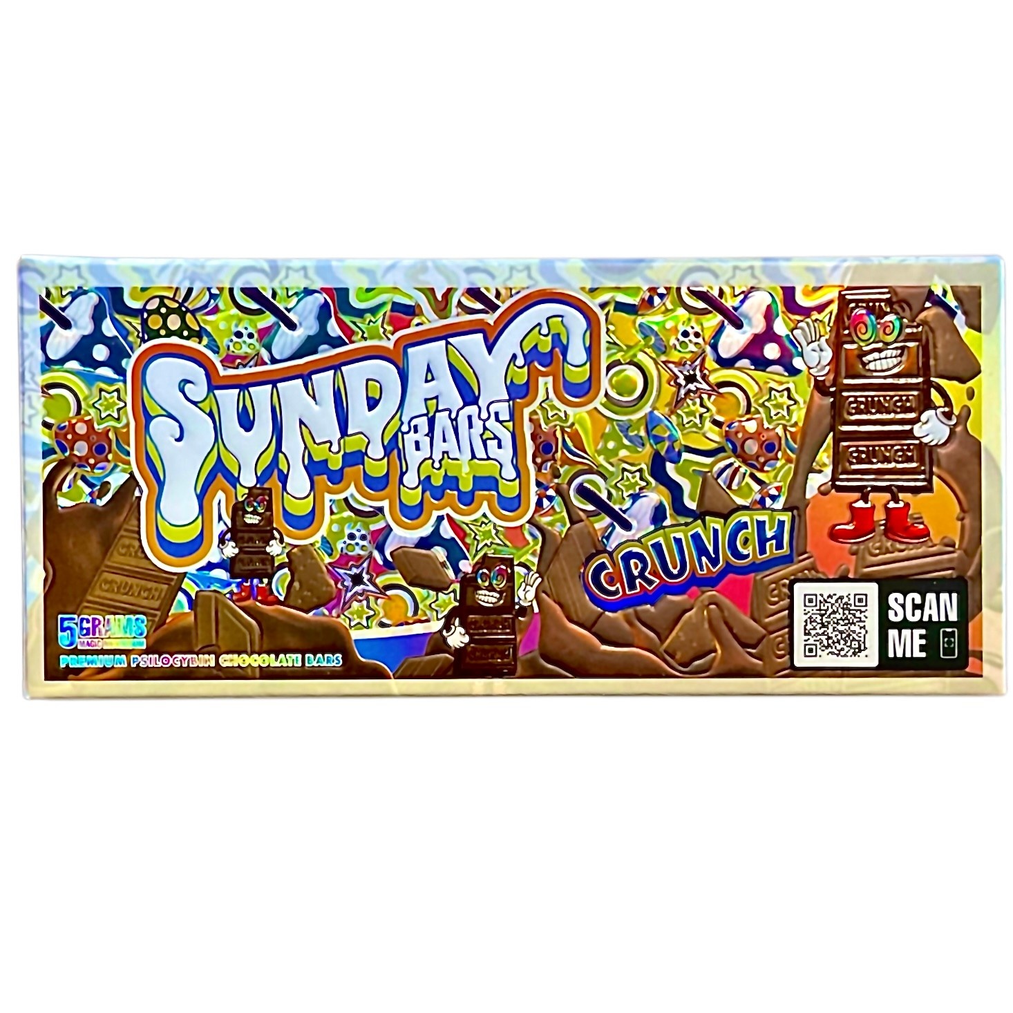 Sunday Bars - Functional Chocolate Bars 5g Crunch