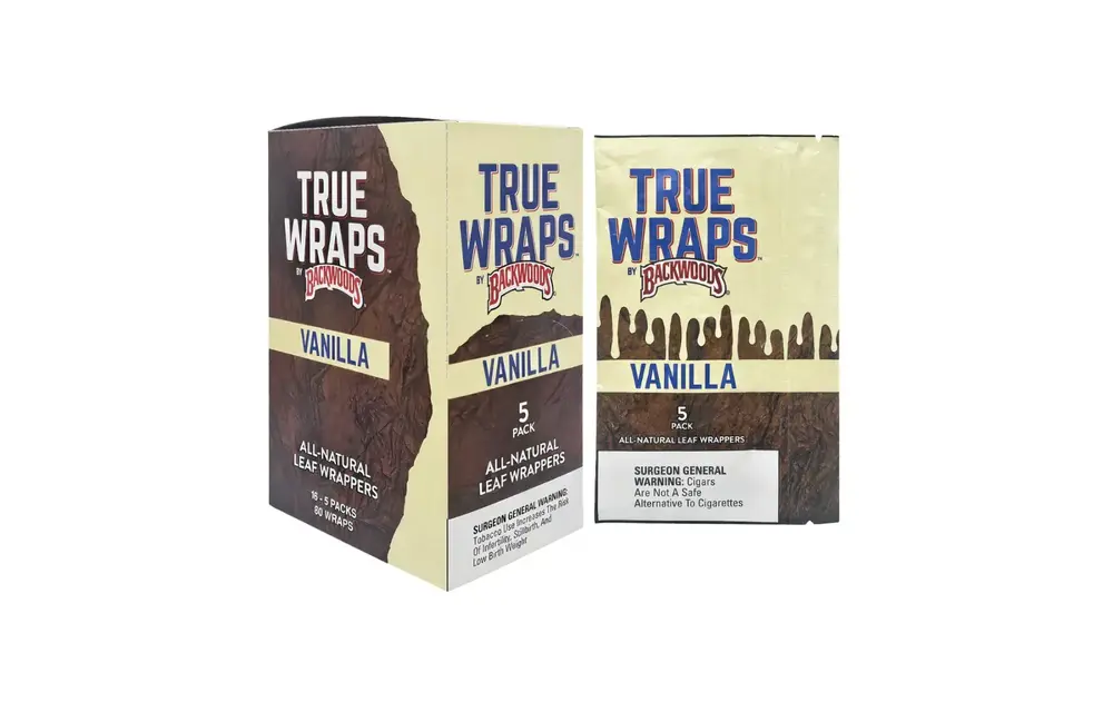 Backwoods - Leaf Wrap True Wraps 5pk Original Vanilla
