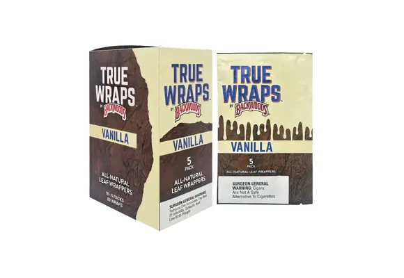Backwoods - Leaf Wrap True Wraps 5pk Original Vanilla