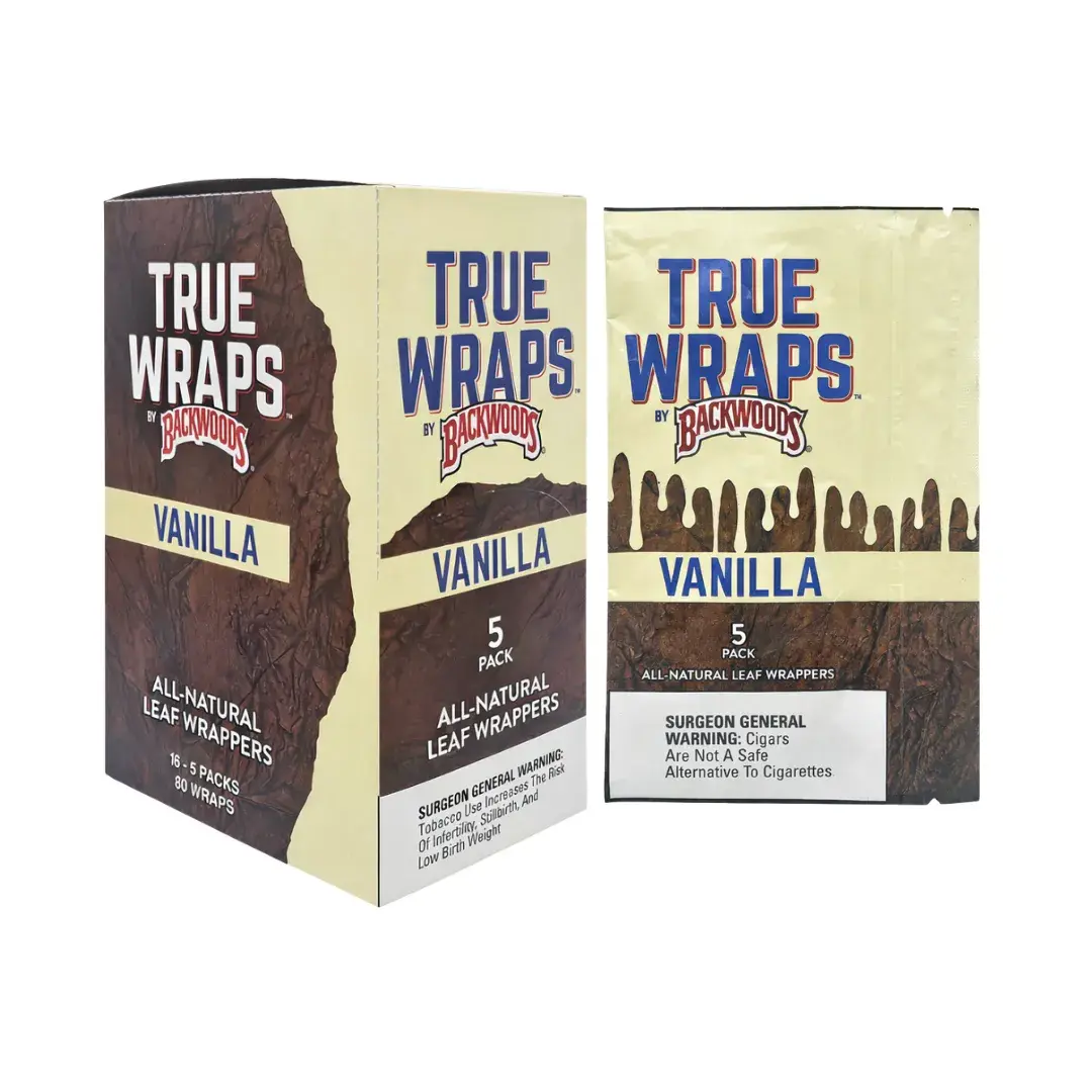 Backwoods - Leaf Wrap True Wraps 5pk Original Vanilla