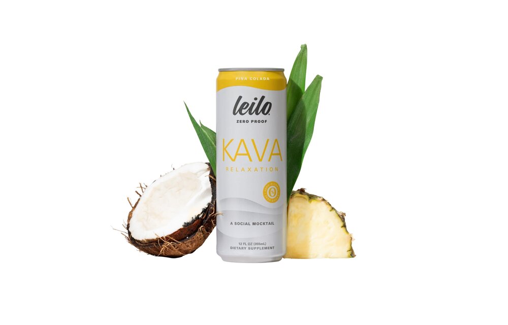 Leilo - Kava Seltzer Mocktail Zero Proof 12oz Pina Colada