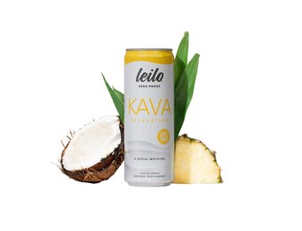 Leilo - Kava Seltzer Mocktail Zero Proof 12oz Pina Colada