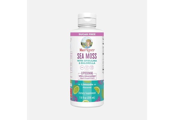 Mary Ruth's - Sea Moss Supplement Spirulina Chlorella 7.6oz Limeade