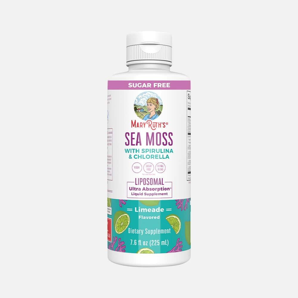 Mary Ruth's - Sea Moss Supplement Spirulina Chlorella 7.6oz Limeade